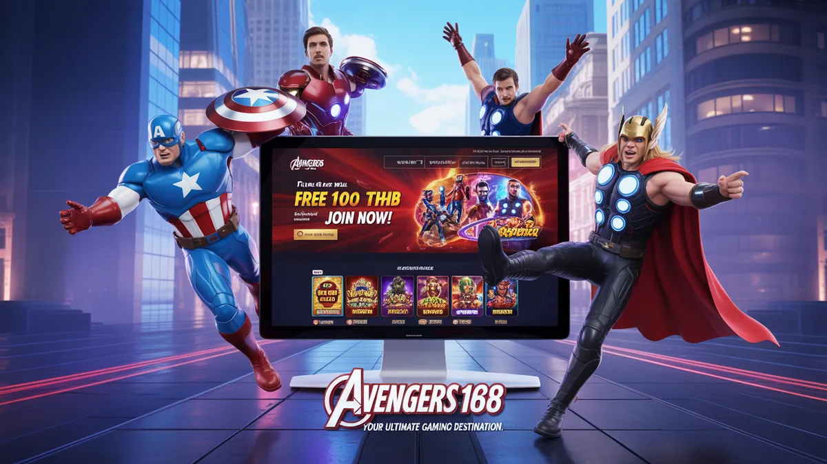 Avengers168 เครดิตฟรี หน้าแรกเว็บไซต์แสดงโปรโมชั่นและเกมส์ยอดนิยม