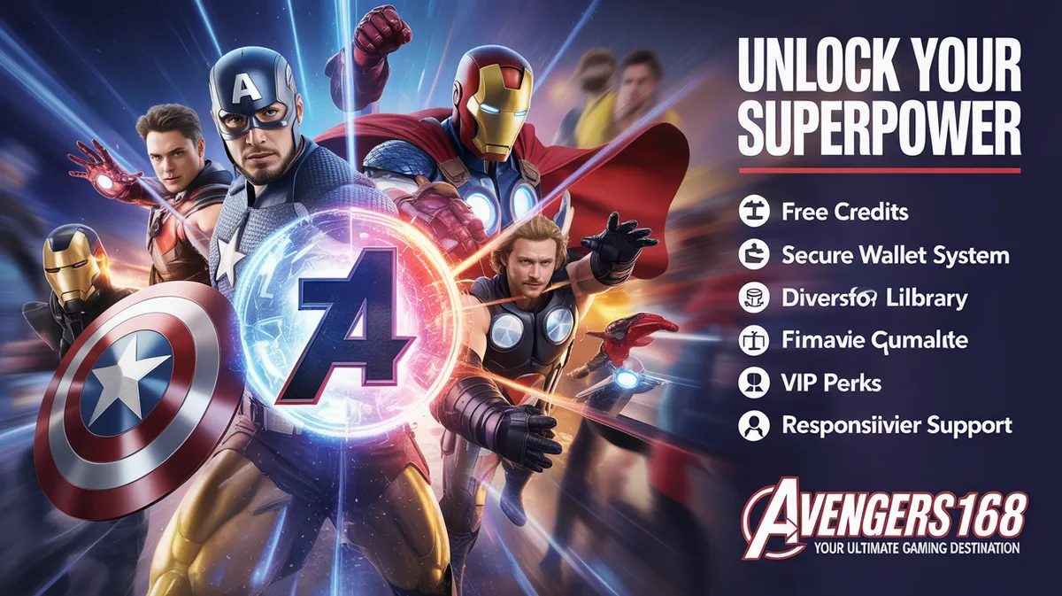 Avengers168 สรุปข้อดีทั้งหมดของการเป็นสมาชิกรวมถึงเครดิตฟรี, ระบบวอลเล็ต, และเกมส์หลากหลาย